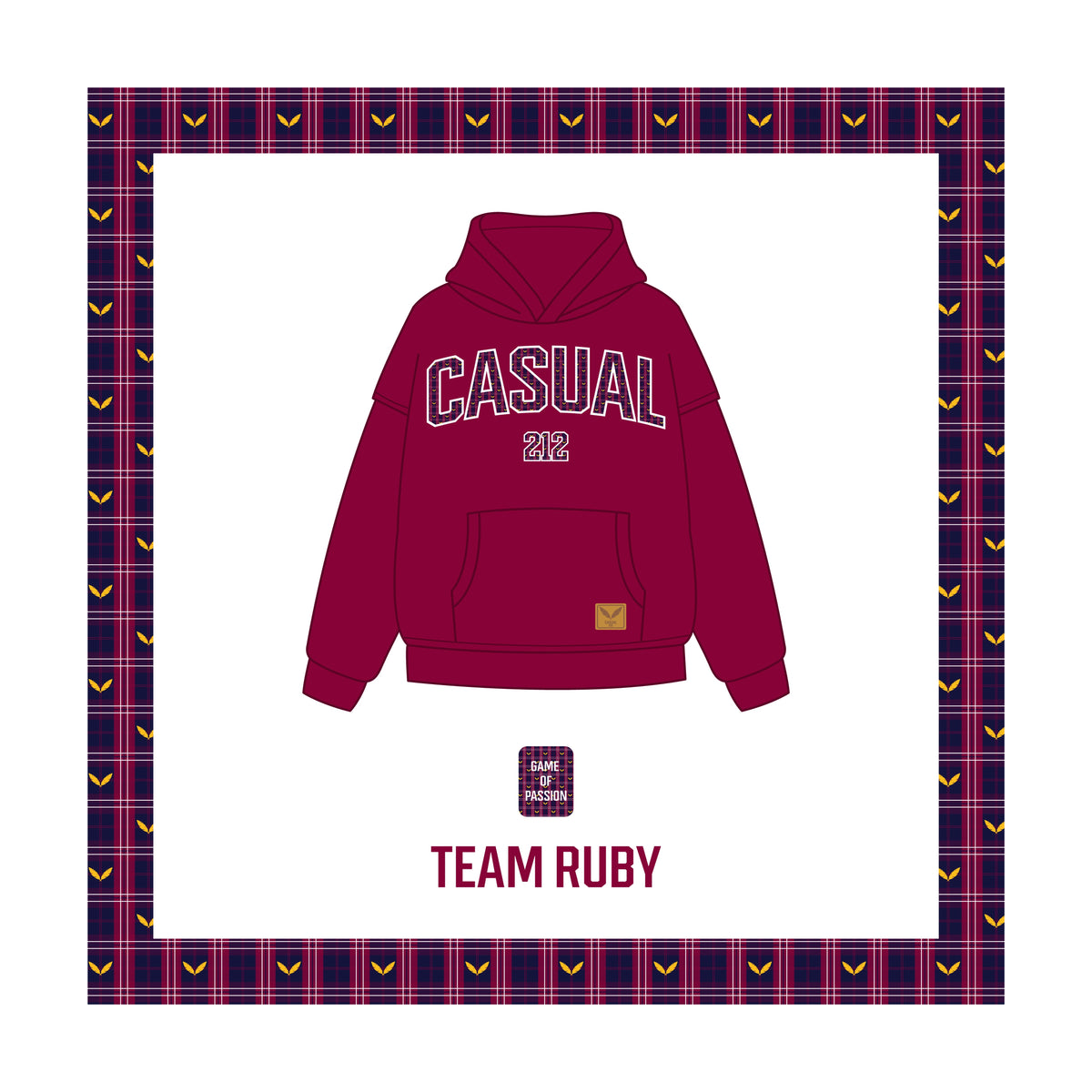 GAME OF PASSION HOODIE  - RUBY PURPLE