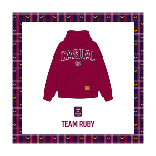 GAME OF PASSION HOODIE  - RUBY PURPLE