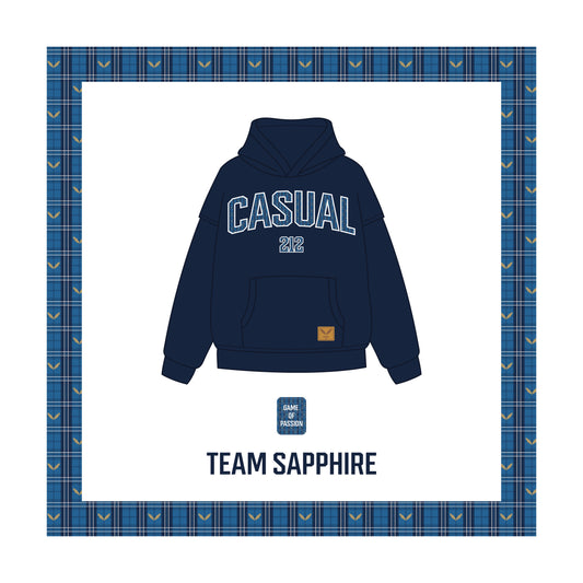 GAME OF PASSION HOODIE  - SAPHIRE BLUE