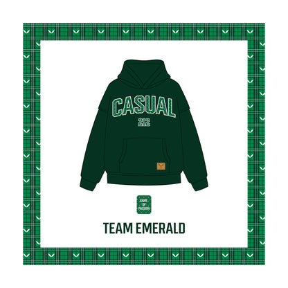 GAME OF PASSION HOODIE  - EMERALD GREEN